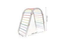 Load image into Gallery viewer, Pastel Rainbow color Transformable Pikler triangle and arch
