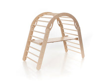 Load image into Gallery viewer, Natural wood color Arch, Adjustable climbing triangle, Piklers triangle and Arch set

